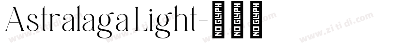 Astralaga Light字体转换